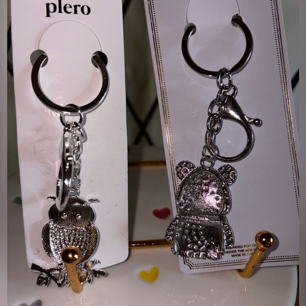 Silver-Tone Bag Charm Bundle Nwt - Picture 4 of 4